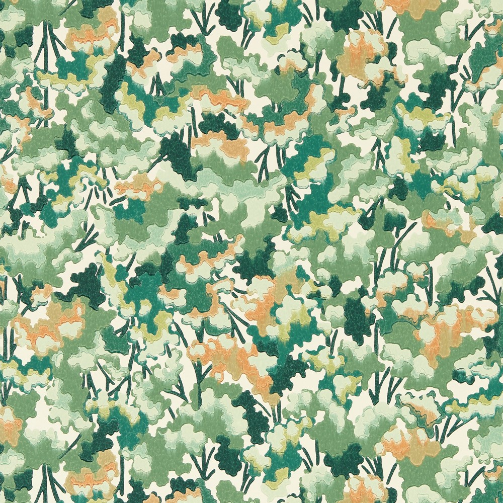 Tree Tops Wallpaper 113120 by Harlequin in Forest Clay Evergreen